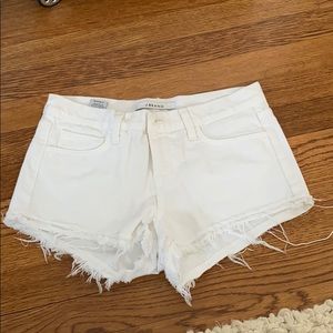 J Brand low rise denim shorts